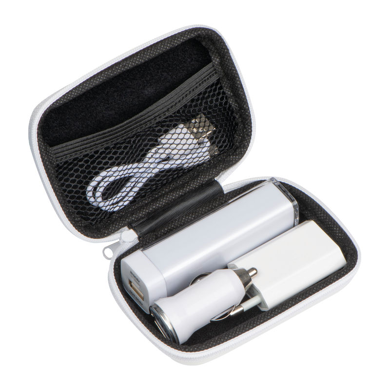 Autós USB töltő és 2200 mAh powerbank szett